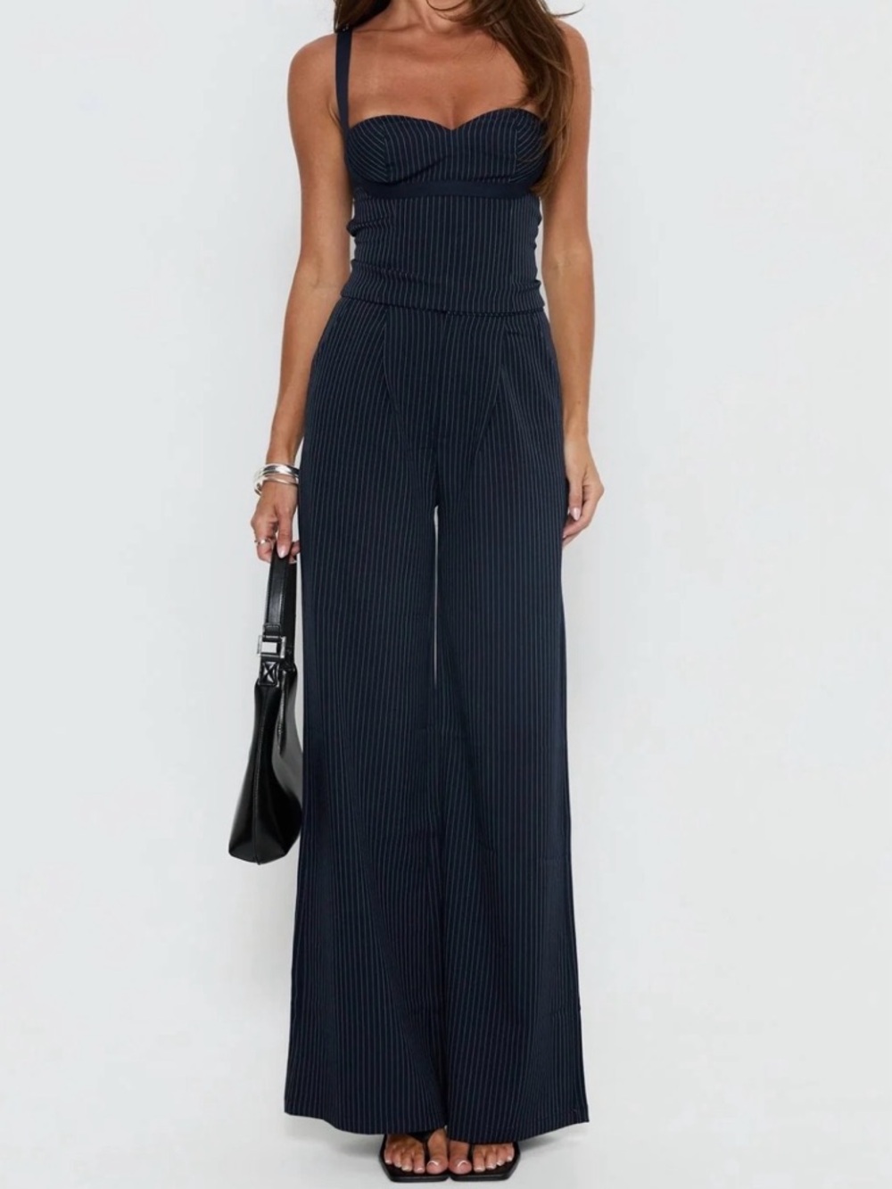 NWT Princess Polly Briana Pinstripe Pant Set - Picture 7 of 14
